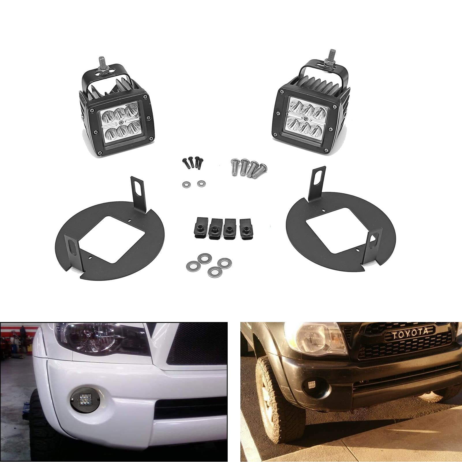 Support de montage de feu antibrouillard Toyota pour Tacoma & Tundra JG-FT-002