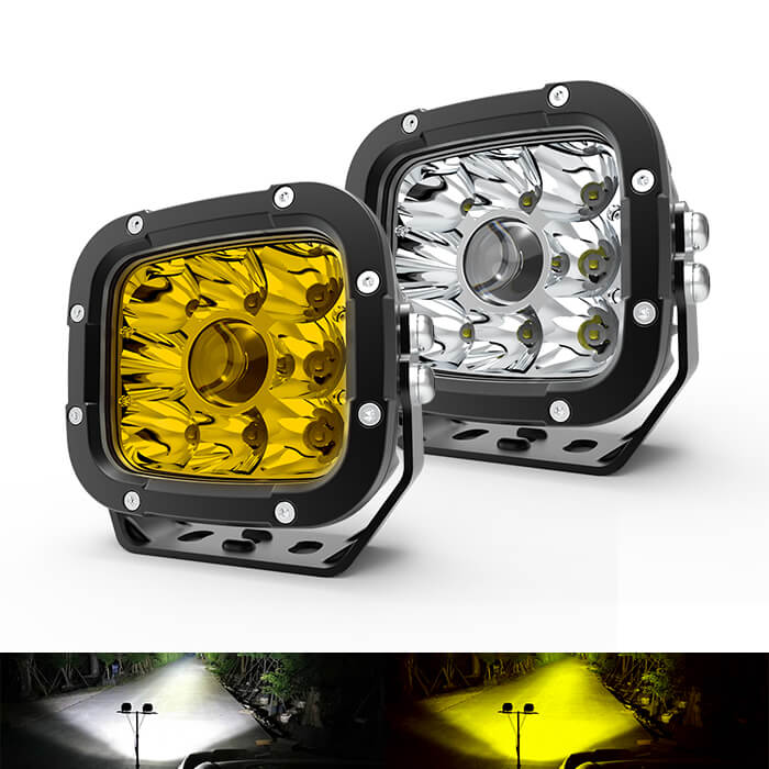 Laser rectangle de 5 pouces hors des lumières de la route JG-L050