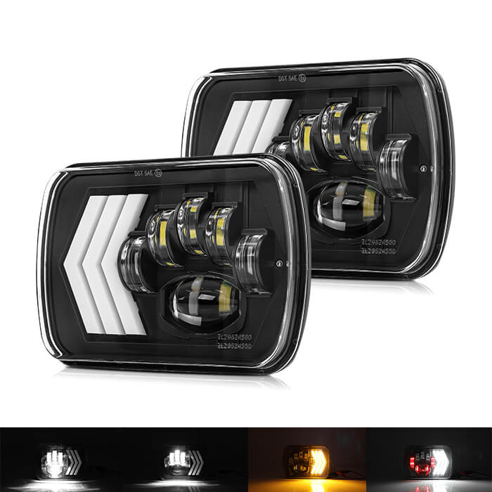 5x7 flèche DRL Dynamic Sequential Signal Signal LED LED JG-T006