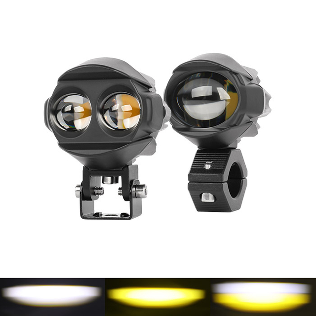 Projecteur Motorcycle Driving Lights Dual Color JG-MF01